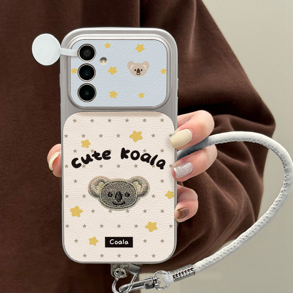 Cute Koala PU Leather Case For - đánh giá và giá Camera Wrist Strap